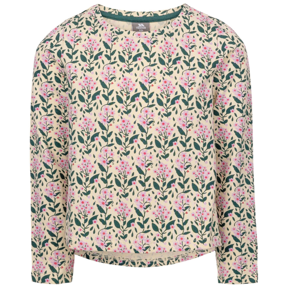 Trespass (5-6 Years, Cream) Girls Rosslyn Long-Sleeved Top