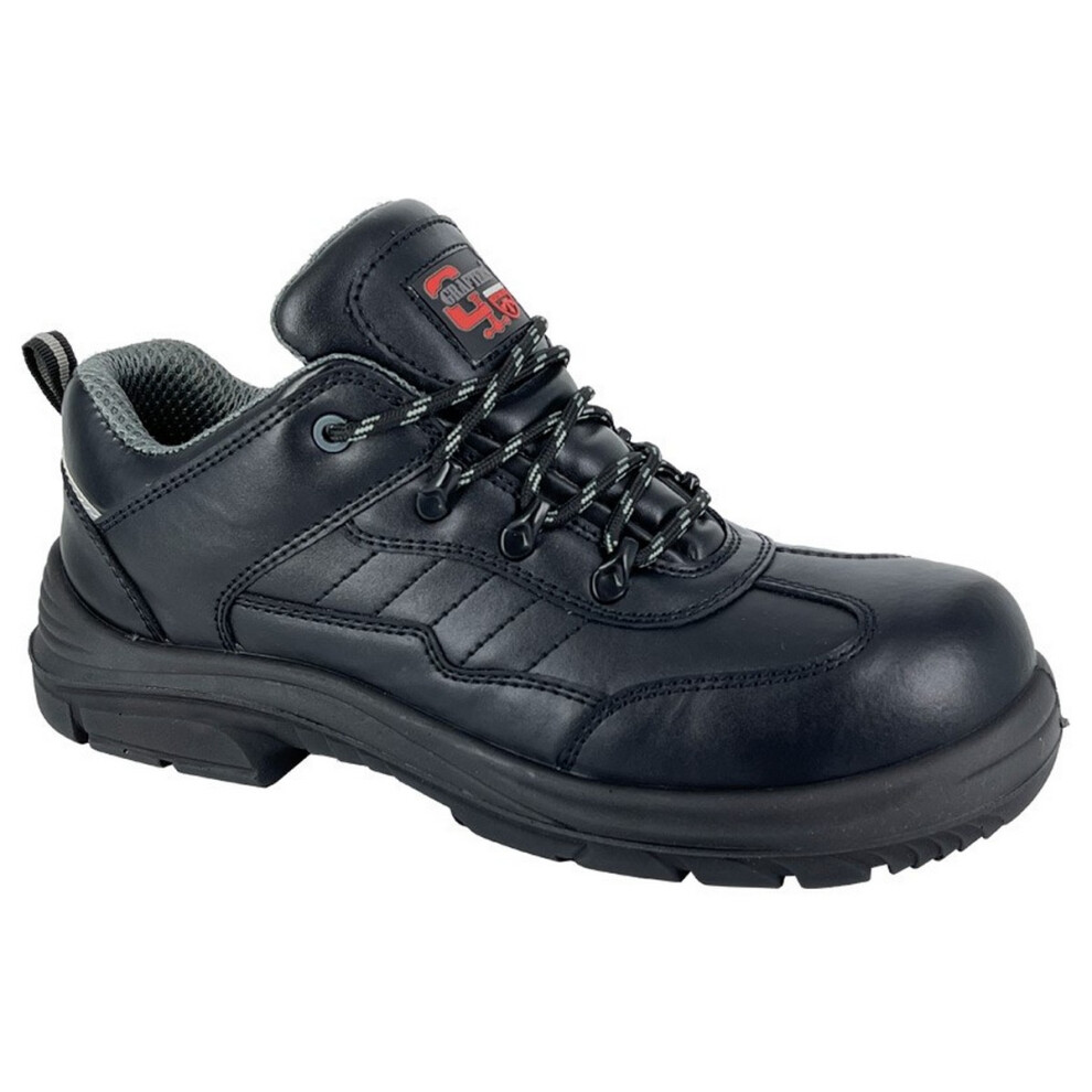 (9 Uk, Black) Grafters Mens Leather Safety Shoes 5063238018051