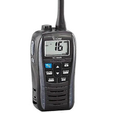 Ic-m25 Boat Marine Metallic Gray Lightweight Floating Handheld Vhf Radio