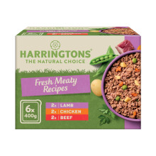 Harringtons Complete Wet Tray Grain Free Hypoallergenic Adult Dog Food Meaty Pack 6x400g - Chicken,