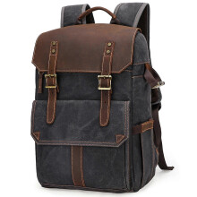 Retro Batik Waterproof Large Capacity Camera Video Backpack Travel Casual Men