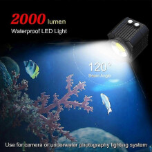 60 Meter Underwater LED Photography Fill Light Waterproof Diving Fill LED Light for HERO9 HERO8
