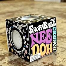 NeeDoh Snow Ball Crunch Sensory Squeeze Toy Stress Relief Snow Crunch Ball Fidget Toy Gift for Kids Adults
