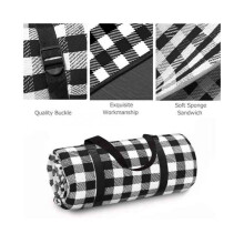 Picnic Cloth Folding Mat Soft Blanket Outdoor Folding Waterproof Blanket Camping Beach Lattice 150cmx200cm