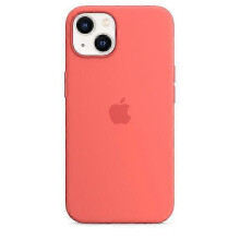(Pink Pomelo) Étui en silicone compatible MagSafe pour iPhone 13 Mini