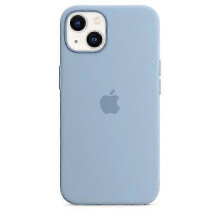 (Blue Fog) Étui en silicone compatible MagSafe pour iPhone 13 Mini