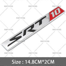(as5974) Metallinen 3D SRT6 SRT8/10 SXT/6/8/10 -tarra auton takakontin tunnustarraan Jeep Dodgeen