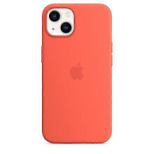 (Nectarine) Étui en silicone compatible MagSafe pour iPhone 13 Mini