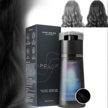 (Black) Polar Hair Dye Shampoo Polar Hair Care  HairCare Shampoo 200ML