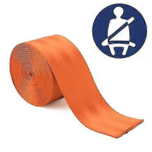 (Orange) Harnais de sécurité de course en polyester modifié pour voiture, longueur : 3,6 m
