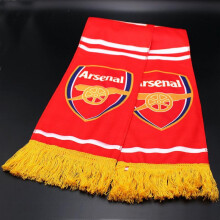 (AC) Soccer Fan Plush Scarf World Cup National Team Emblem Scarf Decorative Cheering Gift