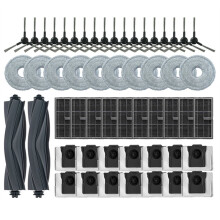 54-Delige Set Accessoires voor  D20 Ultra / L10s Ultra CE Robotstofzuiger: Hoofdborstel, Zijborstel, Dweil, HEPA-Filter en Stofzak