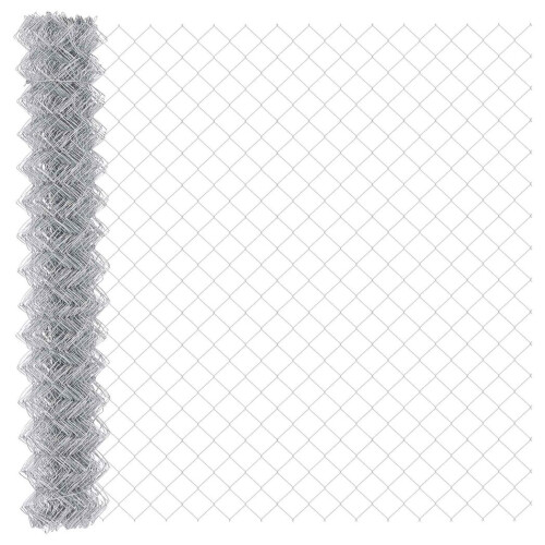 VidaXL vidaXL Chain Link Fence Silver 1
