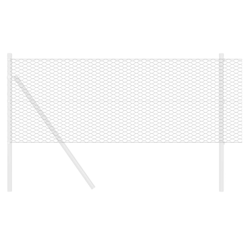 VidaXL vidaXL Schweißgitterzaun 0,6 x 100 m PVC Grau 2