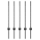 VidaXL vidaXL Eingebetteter Zaunpfosten 5 Stk. Grau 120 cm 2