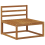 VidaXL vidaXL Outdoor Sofa Set 3 pcs Natural Solid Acacia Wood 4
