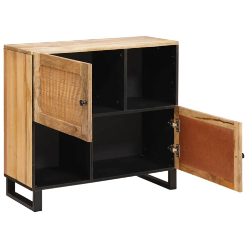 VidaXL vidaXL Sideboard with Storage Brown 80 x 33 x 75 cm Solid Mango Wood 1