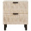 VidaXL vidaXL Bedside Cabinet 2 pcs White 40 x 33 x 46 cm Solid Mango Wood 5
