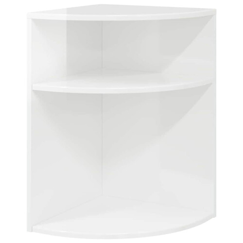 VidaXL vidaXL End Table High Gloss White 39.7 x 39.7 x 60 cm Engineered Wood 1