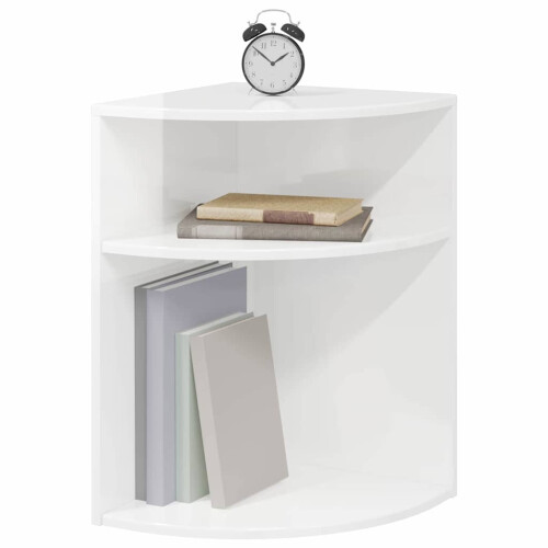 VidaXL vidaXL End Table High Gloss White 39.7 x 39.7 x 60 cm Engineered Wood 2