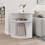VidaXL vidaXL End Table High Gloss White 39.7 x 39.7 x 60 cm Engineered Wood 4