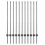 VidaXL vidaXL Eingebetteter Zaunpfosten 11 Stk. Grau 160 cm 2