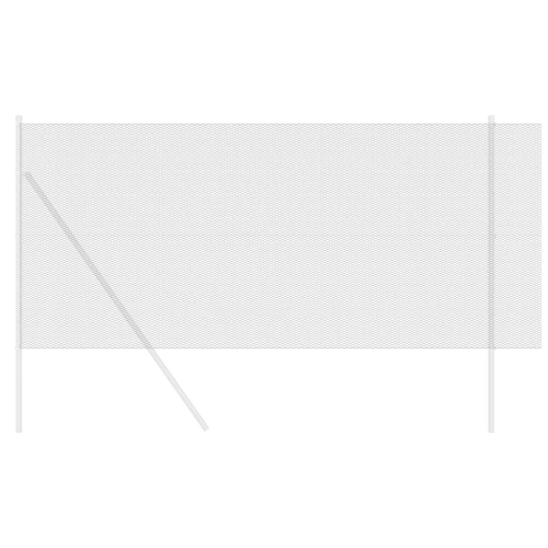 VidaXL vidaXL Schweißgitterzaun 1,4 x 100 m PVC Grau 2