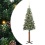VidaXL vidaXL Slim Christmas Tree Green 150 cm PVC and Solid Pine wood 2