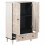 VidaXL vidaXL High Board with Door White 60 x 33.5 x 100 cm Solid Mango Wood 2