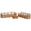 VidaXL vidaXL Outdoor-Sofagarnitur 9 stk. Natur 2