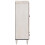 VidaXL vidaXL High Board with Door White 60 x 33.5 x 100 cm Solid Mango Wood 4