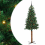 VidaXL vidaXL Slim Christmas Tree Green 210 cm PVC and Solid Pine wood 2