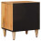 VidaXL vidaXL Bedside Cabinet Natural 40 x 33.5 x 46 cm Solid Mango Wood 5