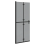 VidaXL vidaXL Walk-In Duschwand Schwarz 80 x 6,5 x 190 cm 2