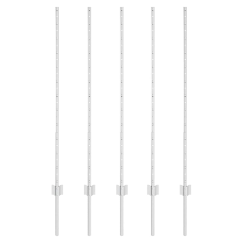 VidaXL vidaXL Eingebetteter Zaunpfosten 5 Stk. Silber 160 cm 1