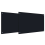 VidaXL vidaXL Kitchen Backsplash 2 pcs Black 90 x 50 cm Tempered Glass 2