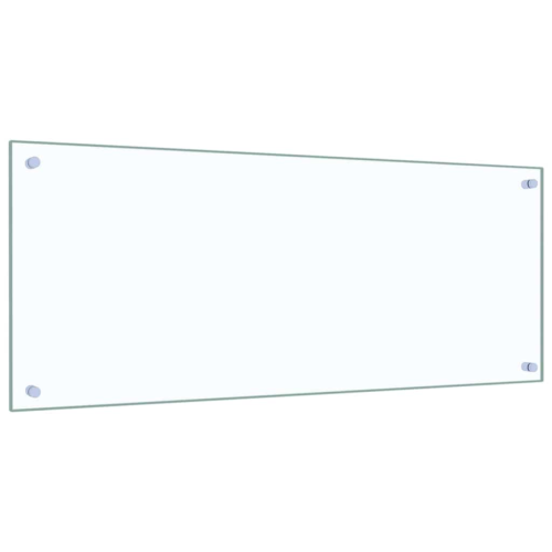 VidaXL vidaXL Kitchen Backsplash 2 pcs Transparent 100 x 40 cm Tempered Glass 2
