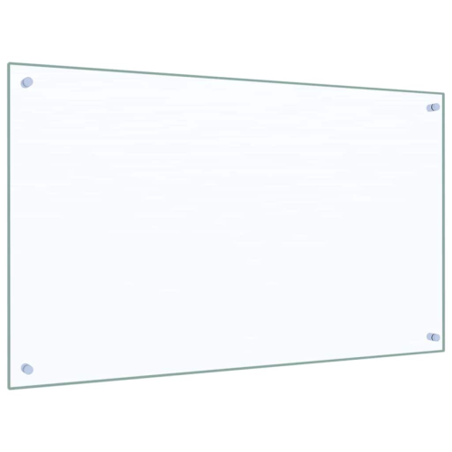 VidaXL vidaXL Kitchen Backsplash 2 pcs Transparent 100 x 60 cm Tempered Glass 2