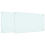 VidaXL vidaXL Kitchen Backsplash 2 pcs White 90 x 50 cm Tempered Glass 2