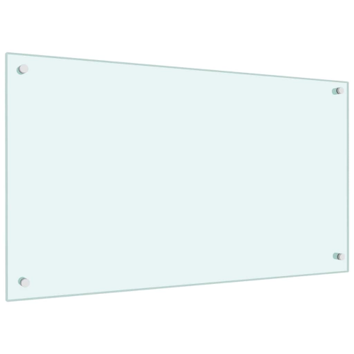 VidaXL vidaXL Kitchen Backsplash 2 pcs White 90 x 50 cm Tempered Glass 2