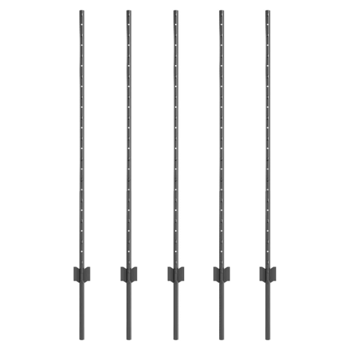 VidaXL vidaXL Eingebetteter Zaunpfosten 5 Stk. Grau 160 cm 1