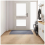 VidaXL vidaXL Carpet Runner Light Grey 100 x 150 cm Fabric 3