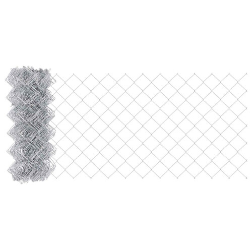VidaXL vidaXL Chain Link Fence Silver 1