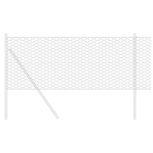 VidaXL vidaXL Schweißgitterzaun 0,4 x 25 m PVC Grau 2