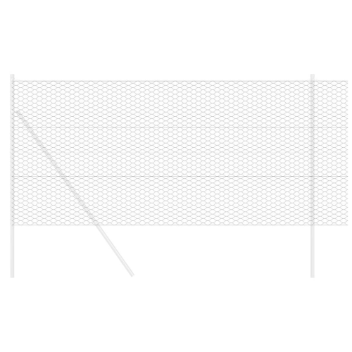 VidaXL vidaXL Schweißgitterzaun 1,4 x 10 m PVC Grau 2