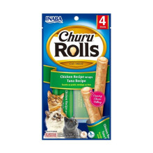 INABA Churu Rolls Chicken recipe wraps Tuna recipe - cat treats - 4x10 g