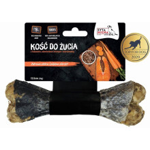 Kauartikel für Hunde - Syta Micha - Lachs und Karotte - Frischer Atem - 13,5 cm