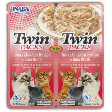 Snack für Katzen - Inaba - Twin Fisch - Mehrfarbig - 40g