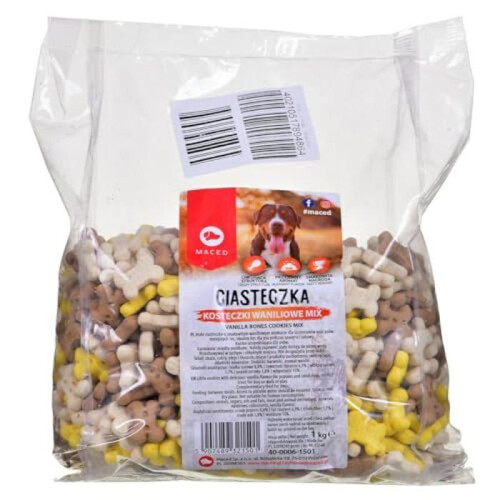 Hondensnack - Maced - Vlees - 1 kg - Multicolor - Kwaliteitslekkernij