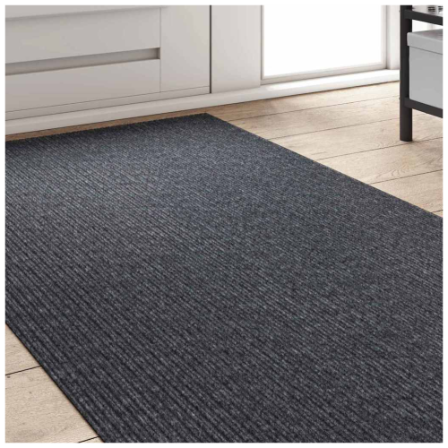 VidaXL vidaXL Carpet Runner Grey 80 x 400 cm Fabric 2